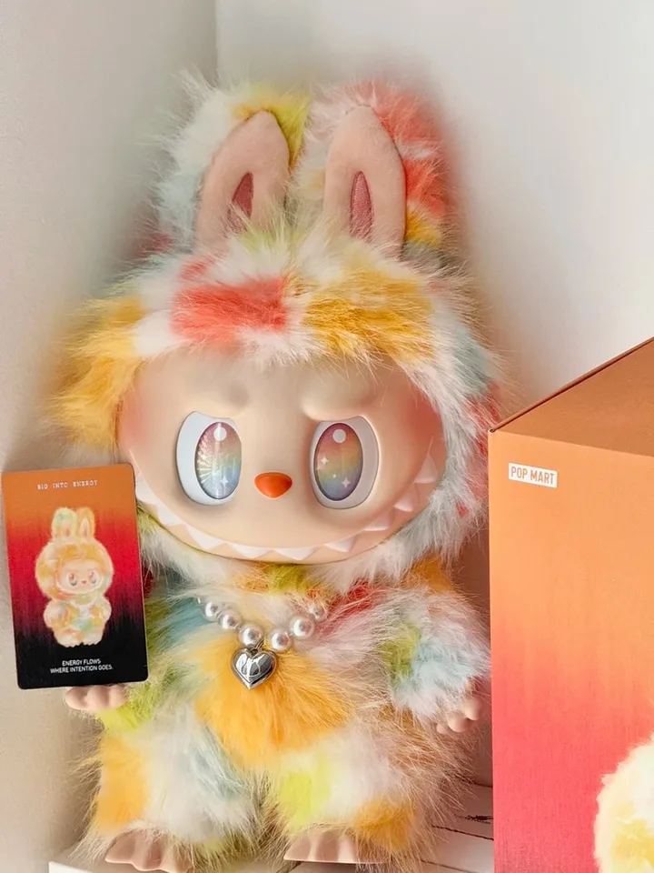 Genuine Pop Mart The Monsters Labubu Rock The Universe 38cm Big