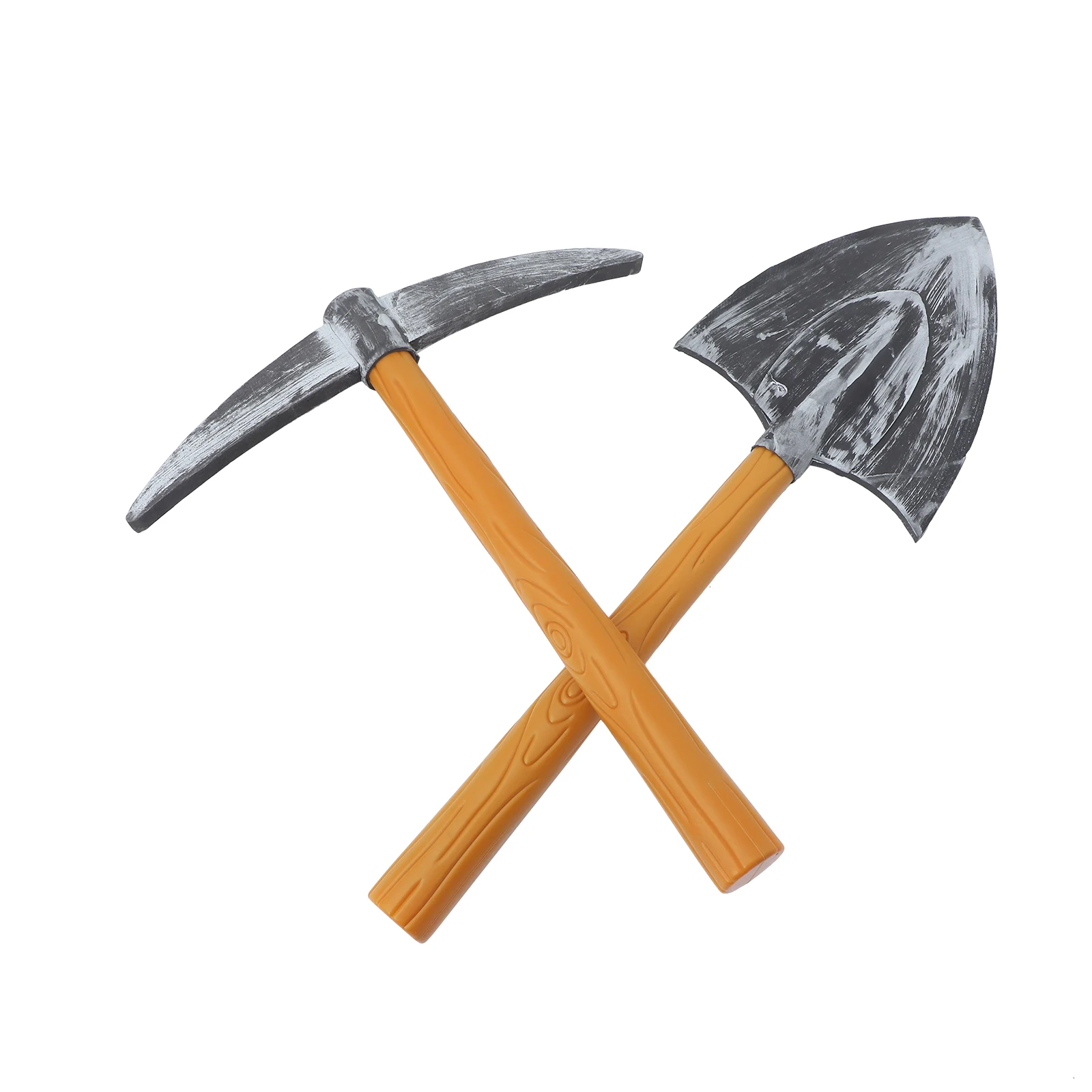 

2Pcs Cross Spade Pickaxe Prop Unique Design Stable Construction for Party Festival Performance Photography Decoration Scene
