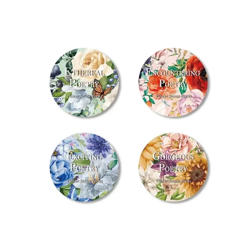 

1Roll 2M PET Tape Flower Season Poetry Plant Material Tapes Decorative Supplies Planner Diary Supplies Scrapbook 50mm*2m