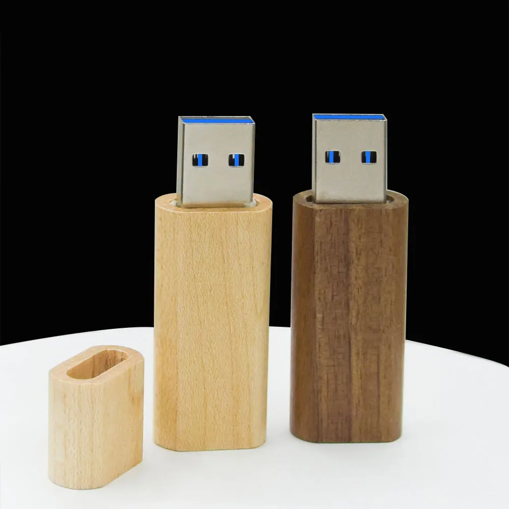 30개/묶음 나무 비즈니스 USB 플래시 드라이브 천연 목재 턴오버 펜드라이브 4GB 8GB 16GB 32GB 64GB 메모리 스틱 무료 맞춤 로고