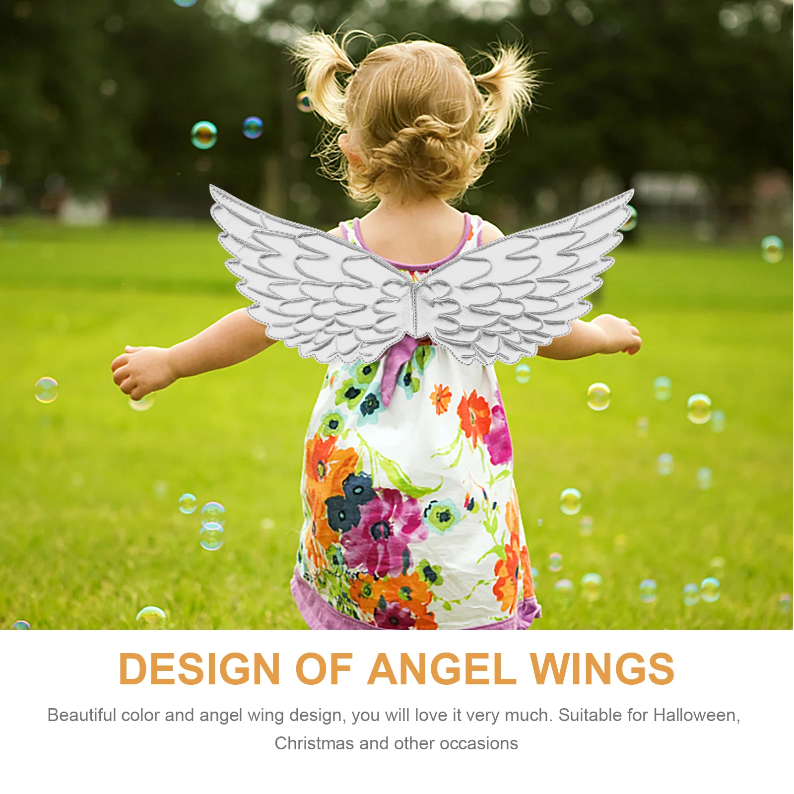 

5Pcs Creative Unicorn Wings Distinctive Costume Supplies Charming Performance Plume Wing for Parties Halloween Christmas Outfits