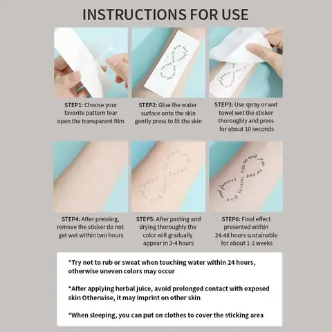 Lekfull katt tillfällig tatueringsklistermärke, vattentät och långvarig, realistisk ört-tatueringsklistermärke för arm och nyckelben. 10 best sales örttatuering - №8