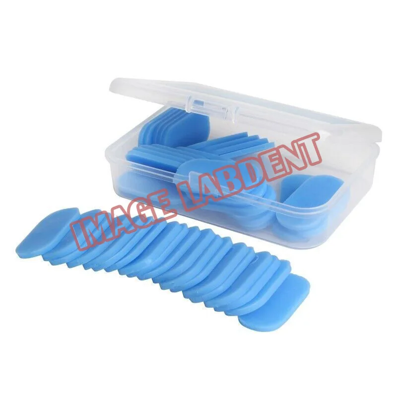 

50pcs Dental Quick Impression Base Trays Wax Thermoplastic Molding Polymer Sheet DMG LuxaForm Temporary Crown