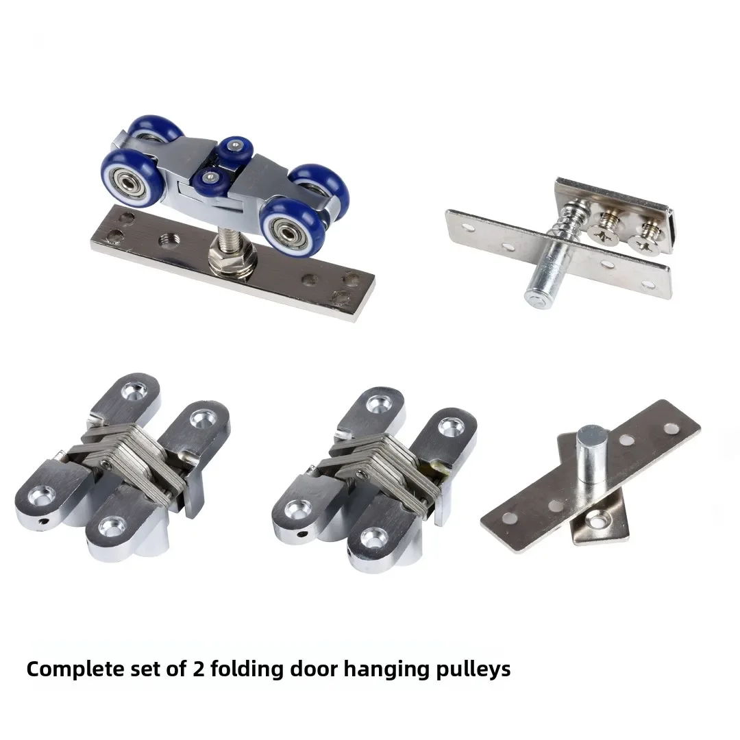 Wooden folding sliding door Hanging wheel Hanging rail Wooden door Panax notoginseng folding door Hardware universal hang