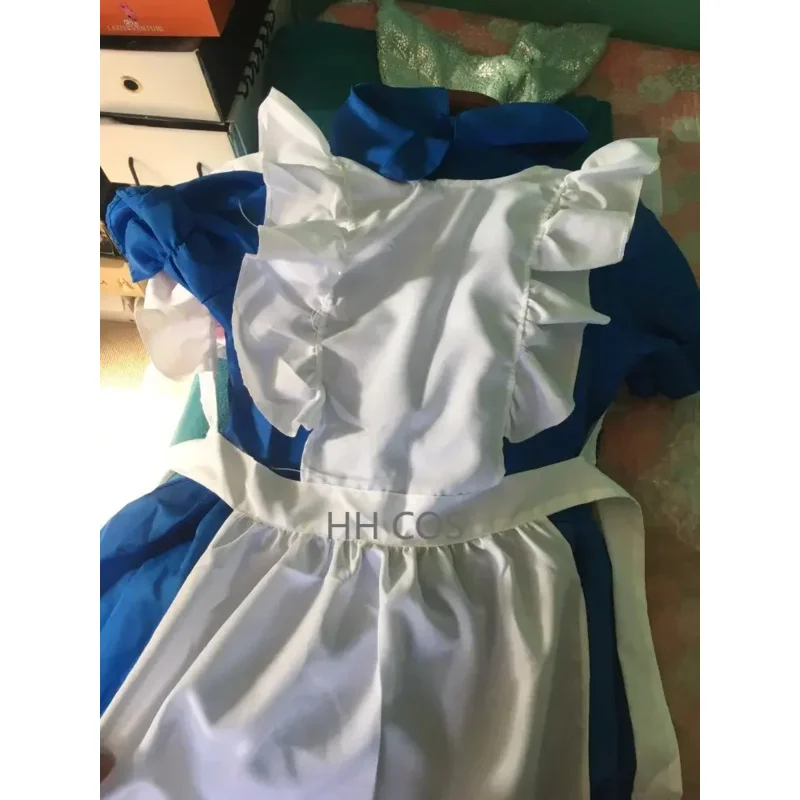 2025 新しいハロウィン大人子供女の子アニメ不思議の国のアリス冒険パーティードレスアップ衣装女性弱虫メイドロリータ wat115