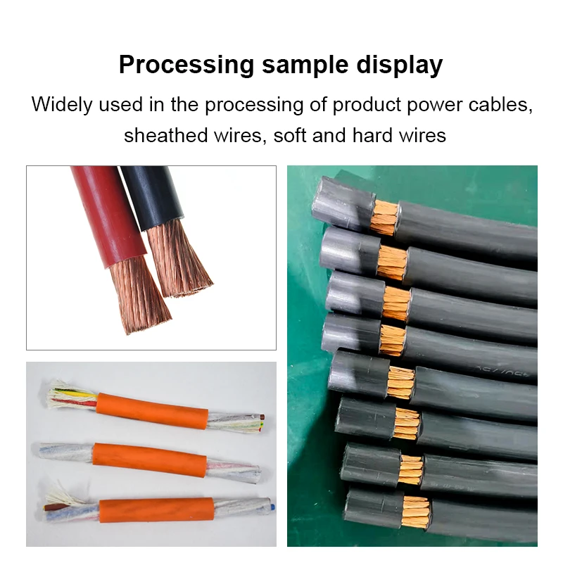 Boruix 70mm² Large Cable Computer Stripping Machine, 800W Twelve -wheel Drive for Pipe Diameter 20mm Cable Peeling Machine