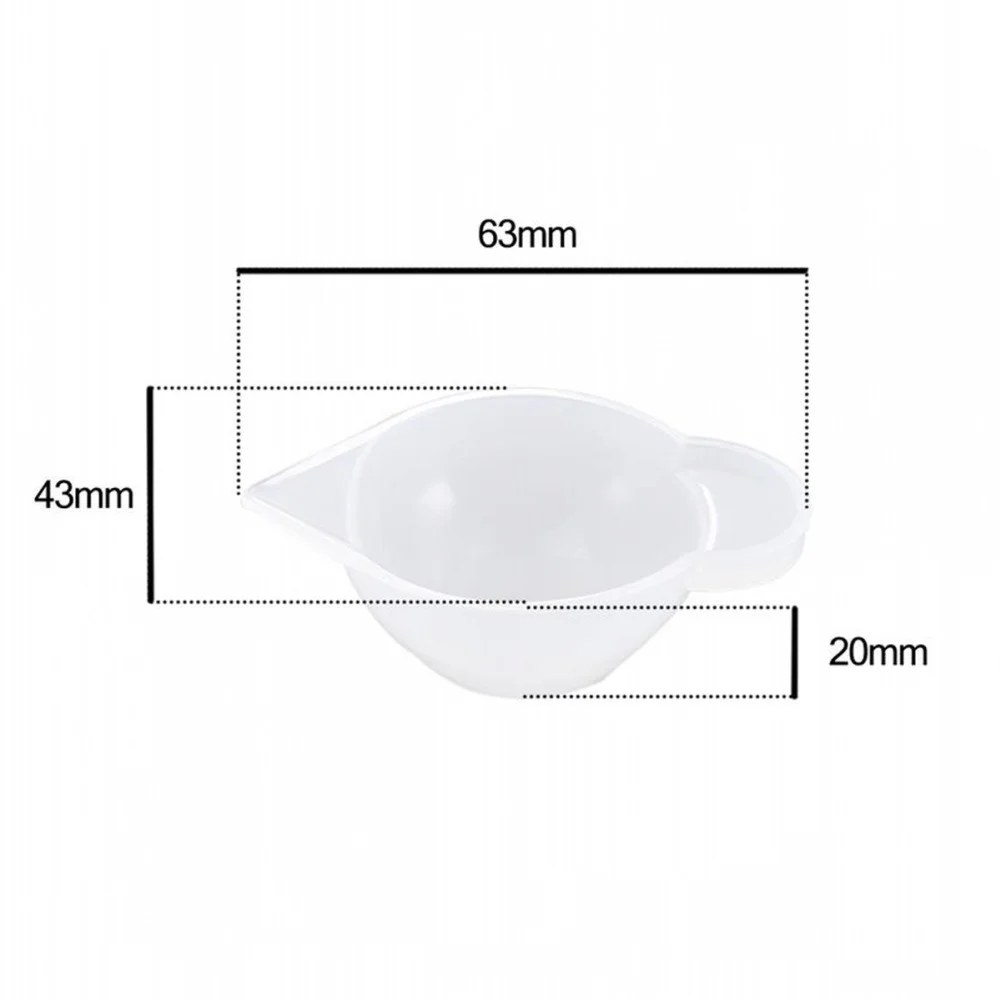 5 PCS Silicone Epoxy Mixing Cups, Non-Stick Stackable Resin Tools with Spout, Heat Resistant, Easy-to-Clean Measuring Cups