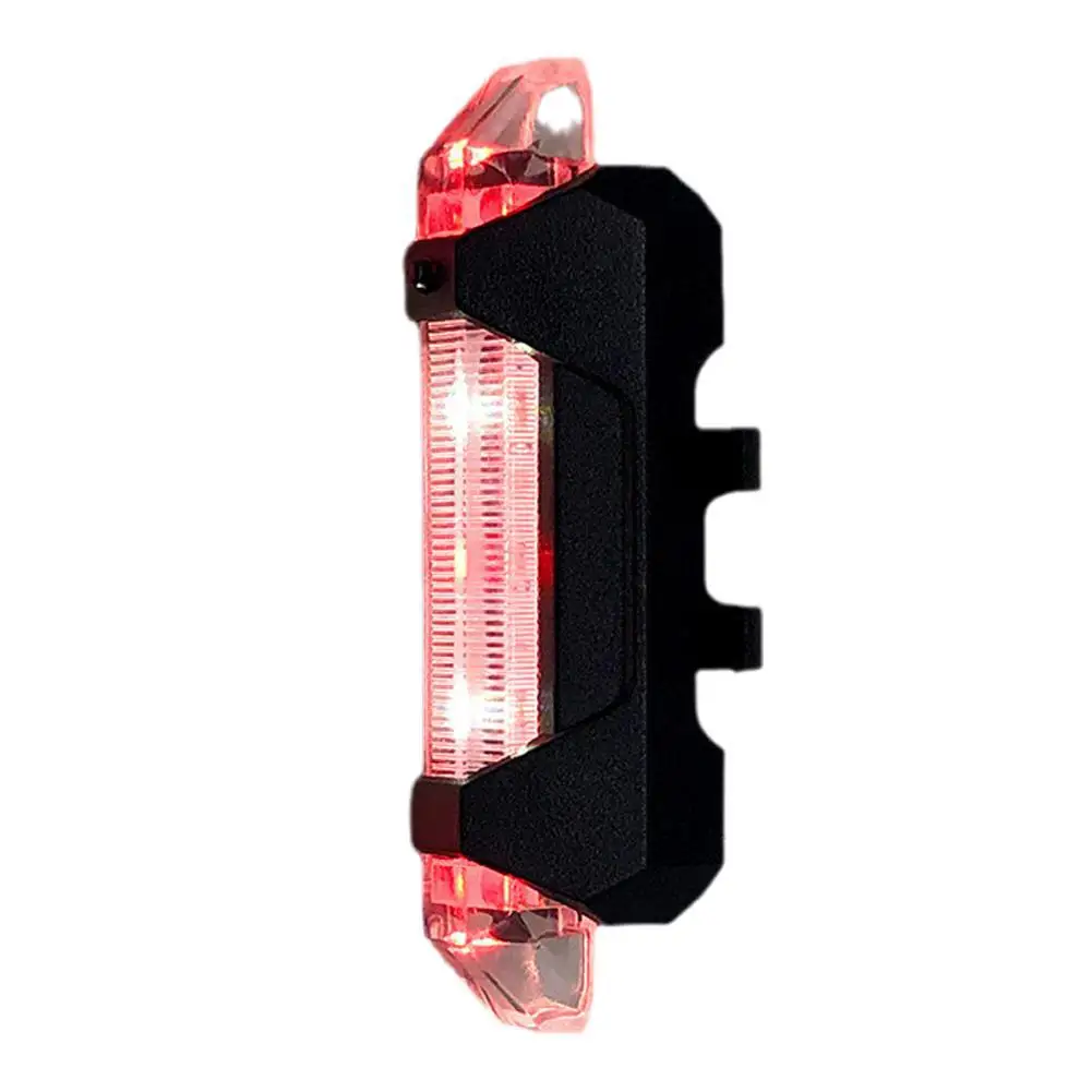 Outdoor Night Cycling Tail Light Highlight USB Charging Single Light Mountain Bike Led Warning Light Tail Bicycle Accessories