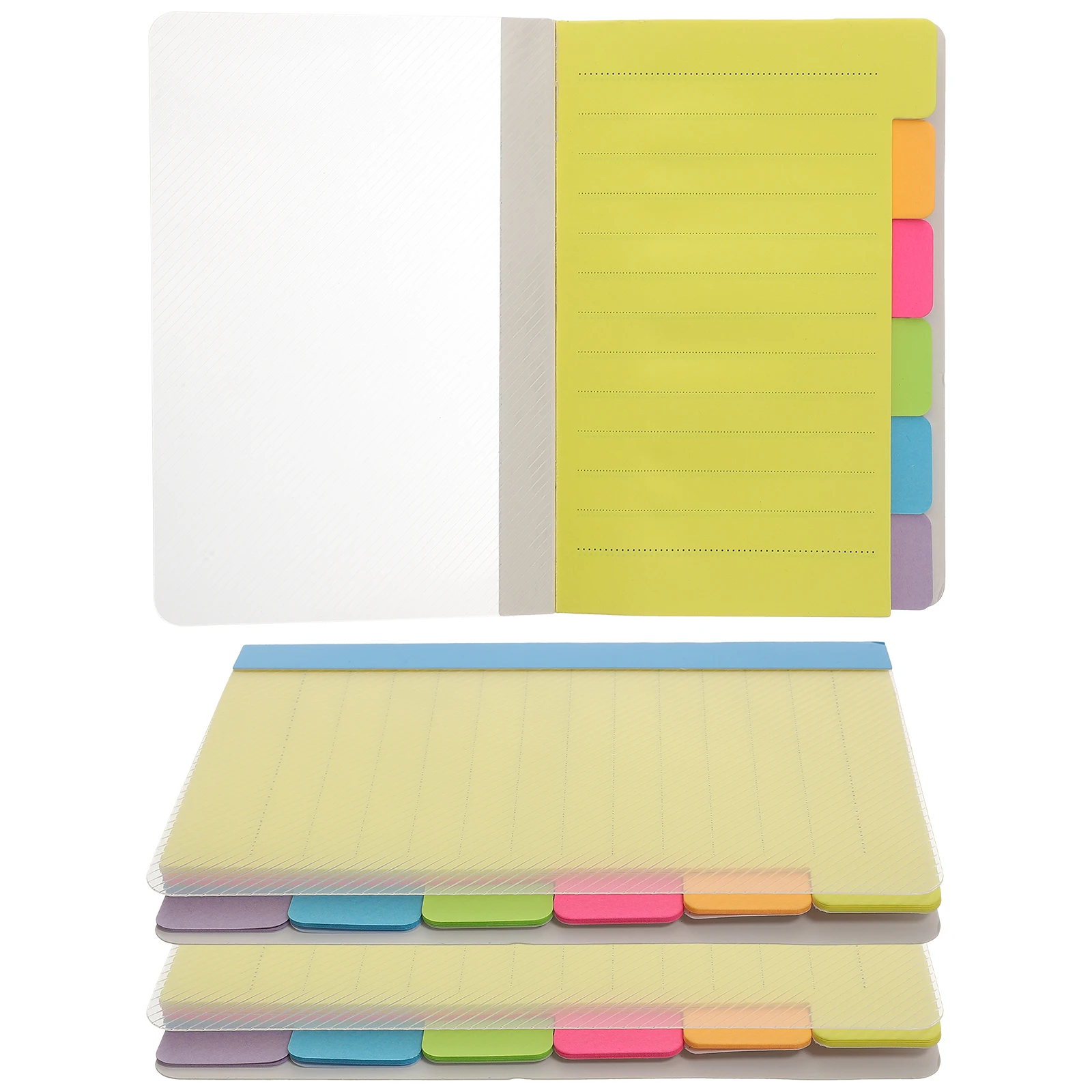 3 Books Multi-Function Memo Pads Portable Compact Notepads Smooth Writing Tearable Reminder Sticky Tabs Grocery Lists To-Do