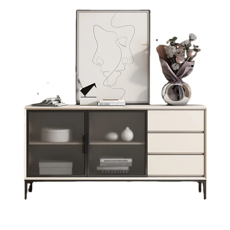 

Board dining side cabinet, multi-functional high-end wine cabinet, modern simple living room locker