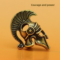 3cm Mini Spartan Helmet Brass Figurine Crafts Desktop Decoration Hot Souvenir Ornament