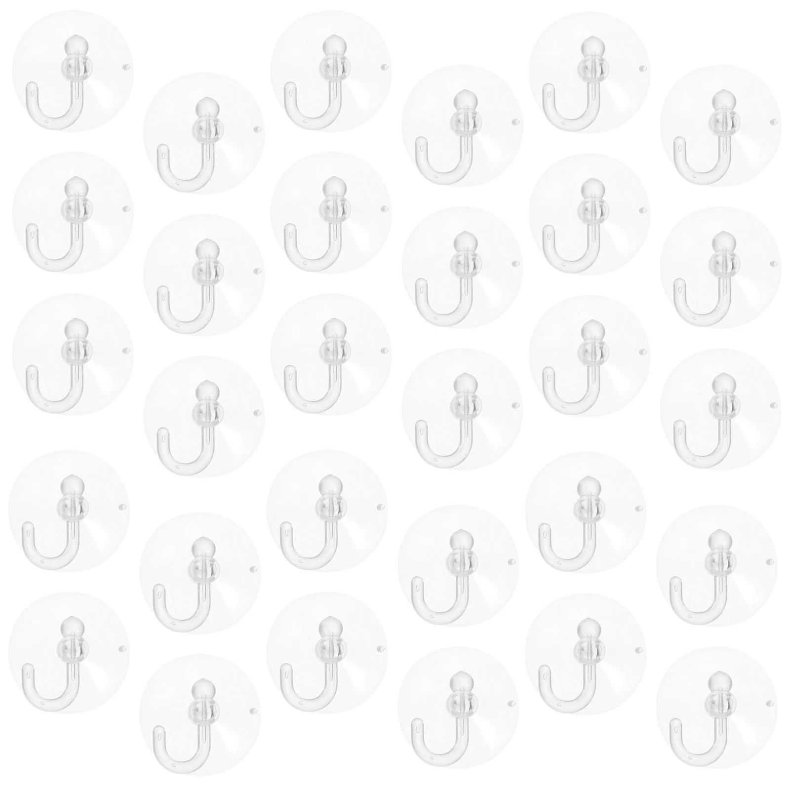 

100Pcs Suction Cup Hooks Plastic Punch Free Hooks for Bathroom Kitchen Wall Door Window Hanging Hanging Hook Punch Free Hook