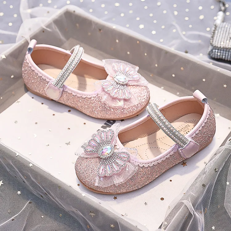 Strass-Haken-und-Schlaufen-Mädchen-Mary-Jane-Schuhe für Partys, Hochzeiten, Shows, elegante, süße Prinzessinnenschuhe – Detail 7