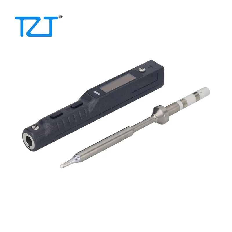TZT-TS101 لحام الحديد الكهربائية ، 90 واط ، لحام الحديد مصغرة مع مشبك الأرض ESD ، حامل كابل USB ، TS-BC2 ، TS-B2 ، TS-I ، TS-K ، طرف TS-C4