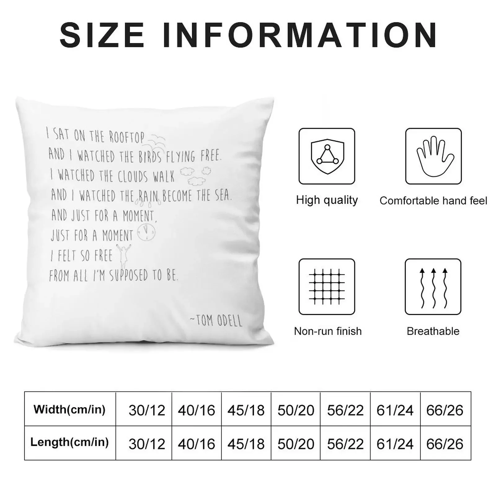 Tom Odell-Supposed to be Throw Pillow Decorative Sofa Cushions Decorative Cushions For Living Room pillow