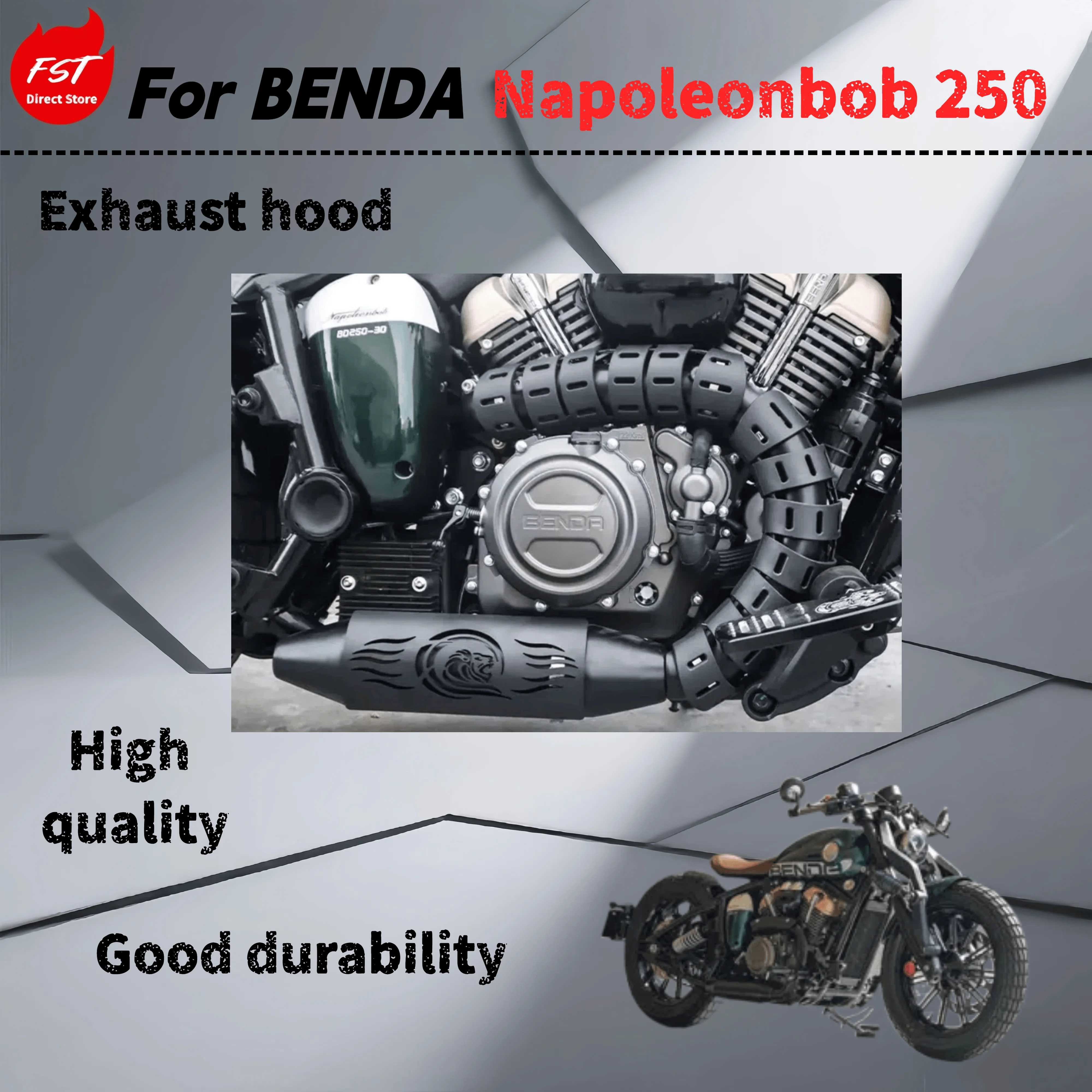 

For Benda Napoleonbob 250 exhaust pipe heat shield anti-scald shield protective cover