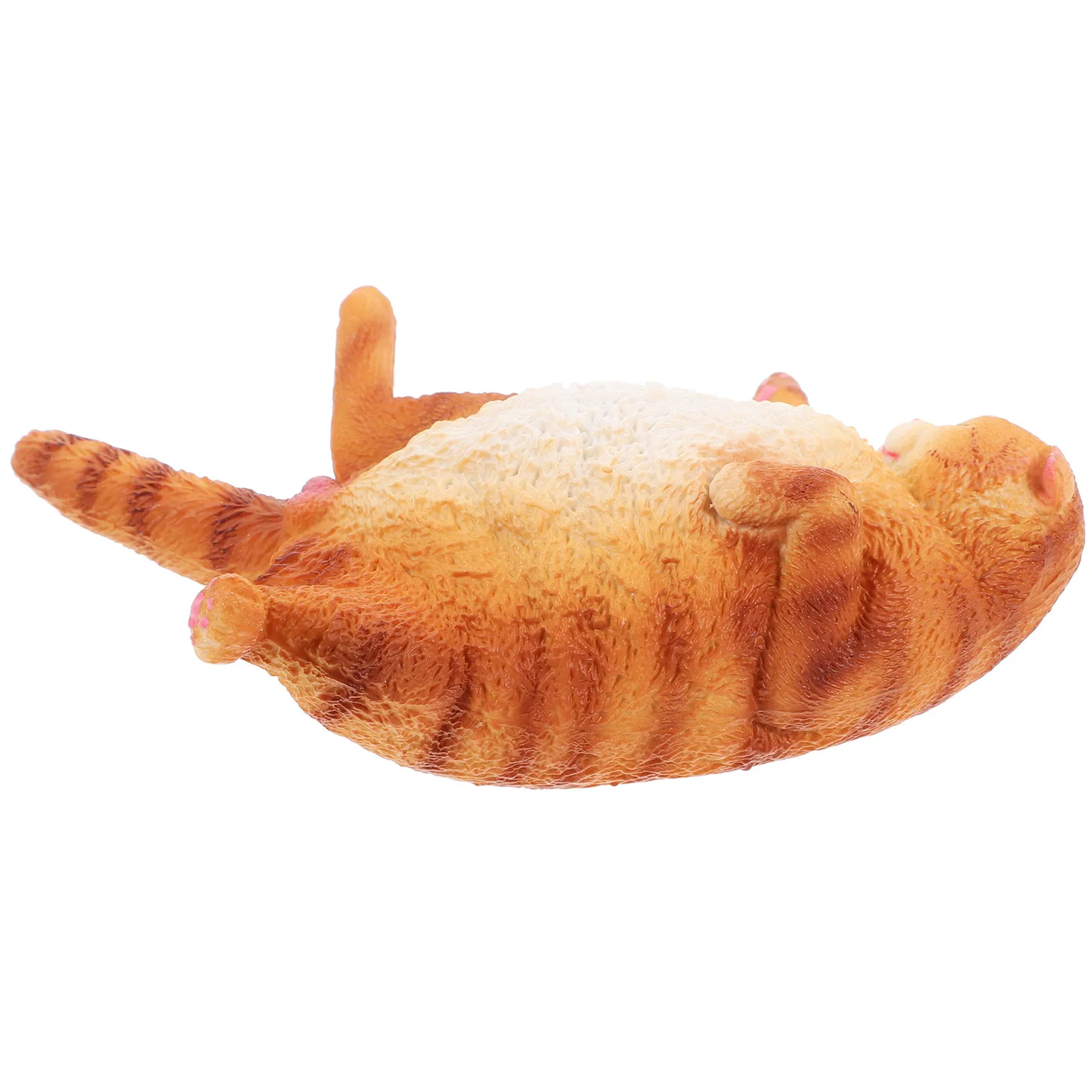 Sleeping Cat Sculpture Garden Decoration Lovely Plastic Cat Ornament for Lawn Patio Yard Figurine Decoration