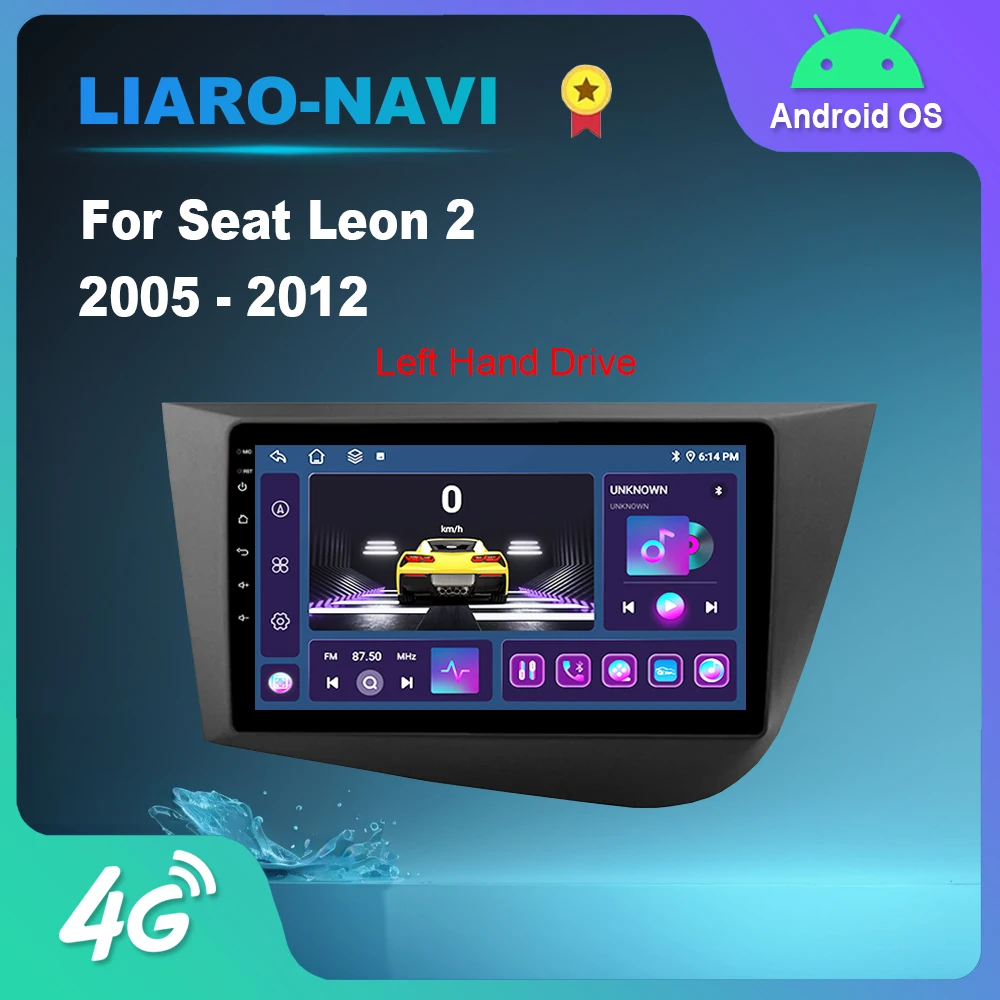 

Android Auto Автомобильный видеомультимедийный плеер для Seat Leon 2 2005-2012 DSP Стерео Bluetooth 4G WiFi GPS Навигация HD Сенсорный экран