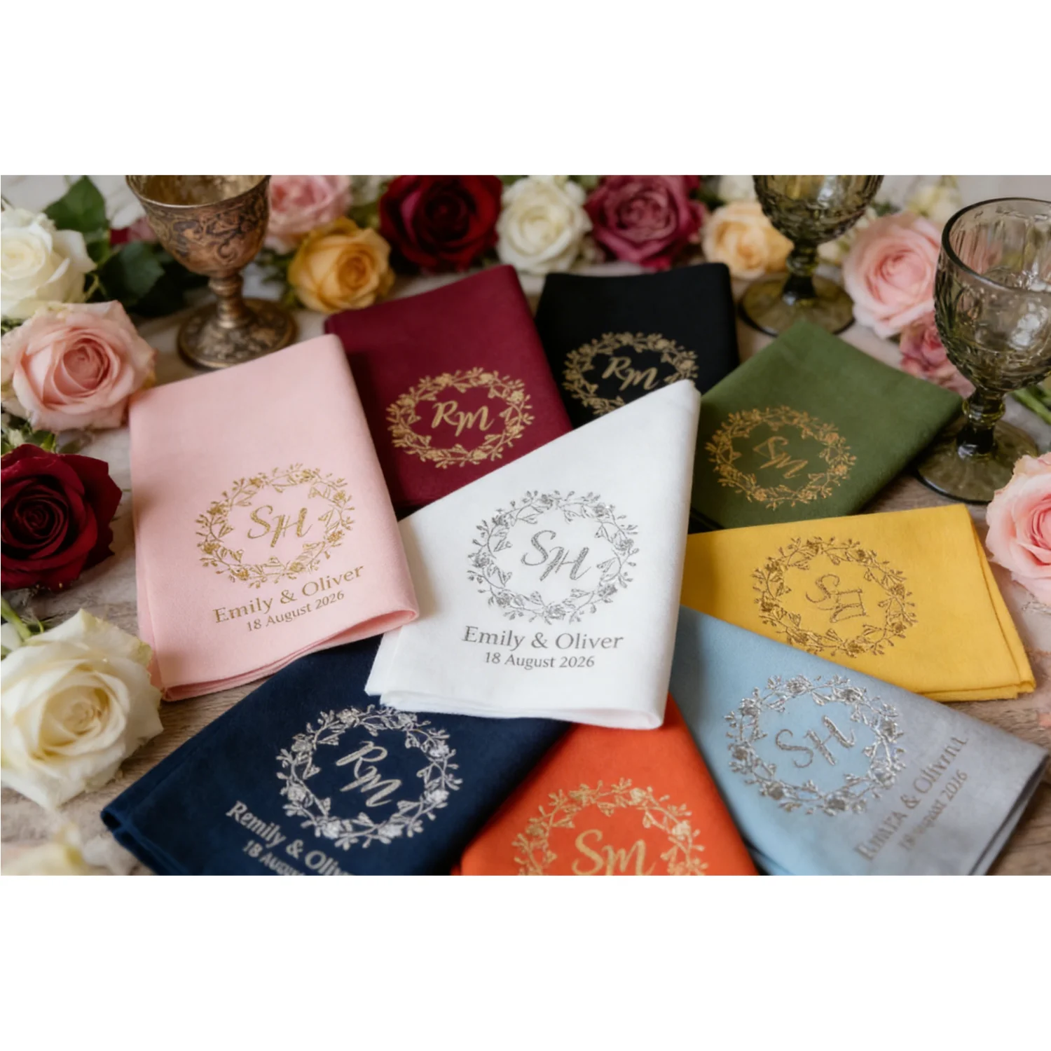 

80 одноразовых персонализированных салфеток с золотой фольгой, имитирующих лен, для свадеб и торжественных ужинов