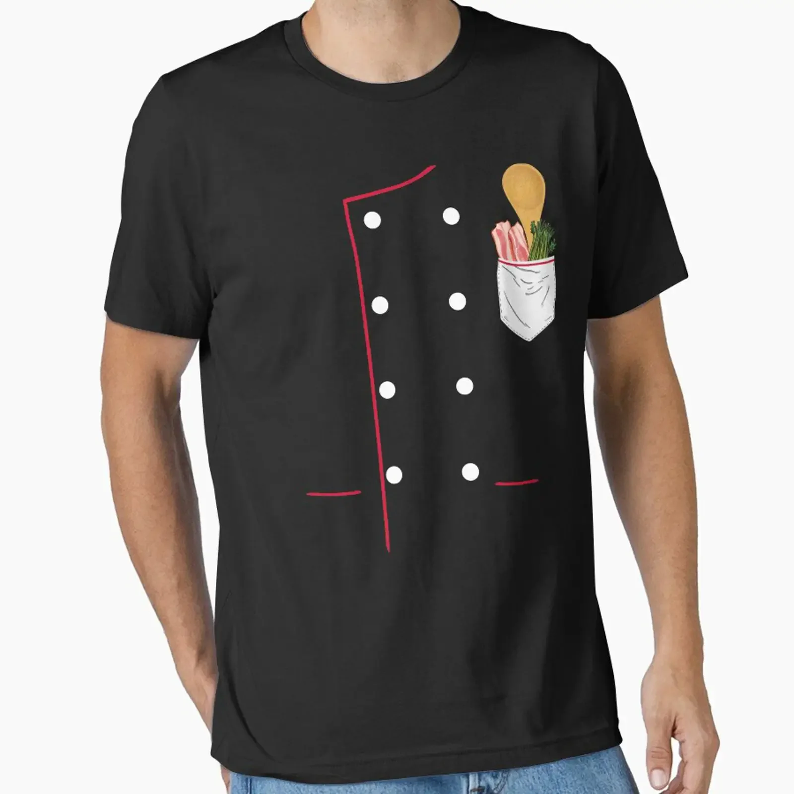 Culinary Funny Chef Coat Art For Cuisiners Essential T Shirt vintage Washed Slightly fashion Soft Comfortable Stretched