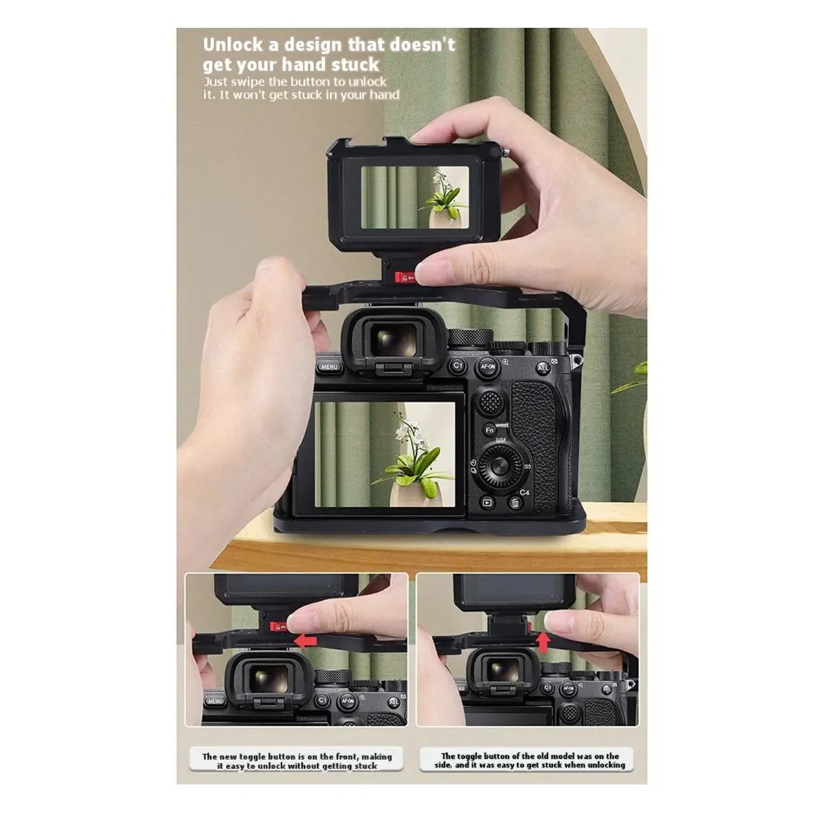 (A03R) Quick Release Plate V Mount Fast Switch Install System for Gopro Insta360 Camera Tripod Slide Mount with Secure Lock B