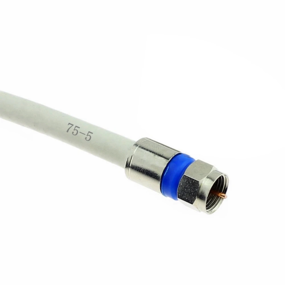 

LICE-100PCS/Bag All-Copper Waterproof 75-5 RG6 Extruded F-Head British TV Cable 24 Shielded Universal Connector Easy Install A