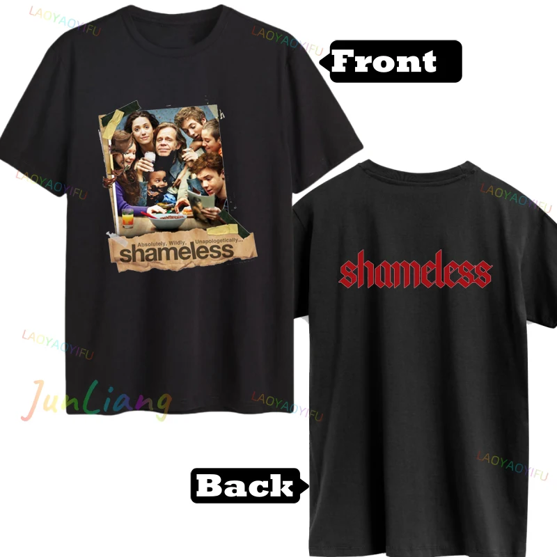 Shameless TV Series T-Shirt Men\'s Shirts Graphic Tee Original Mens T-shirts Harajuku Y2k Clothes Clothing Sweatshirts Goth