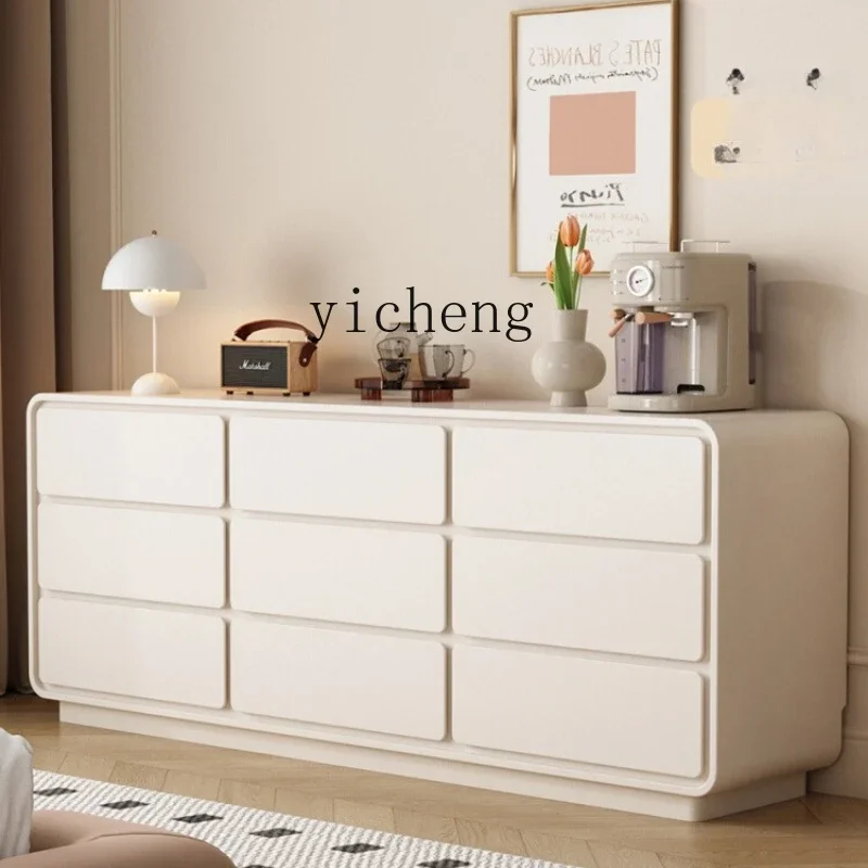 Zz solid wood nine-chest cabinet, bedroom, bedside storage, modern simple living room storage cabinet