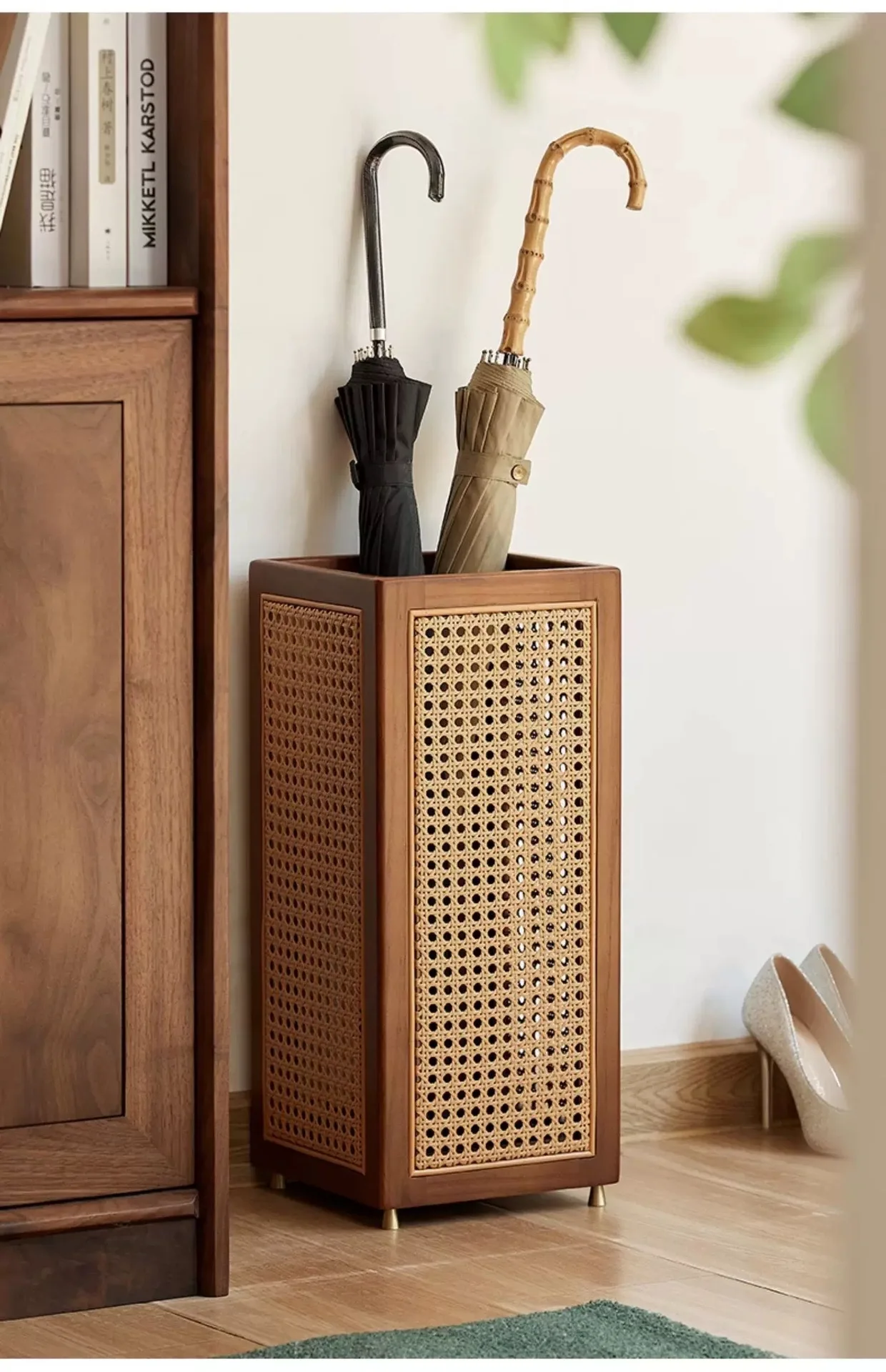 

Solid wood, rattan, umbrella, storage rack, household, door, floor, entrance, entrance