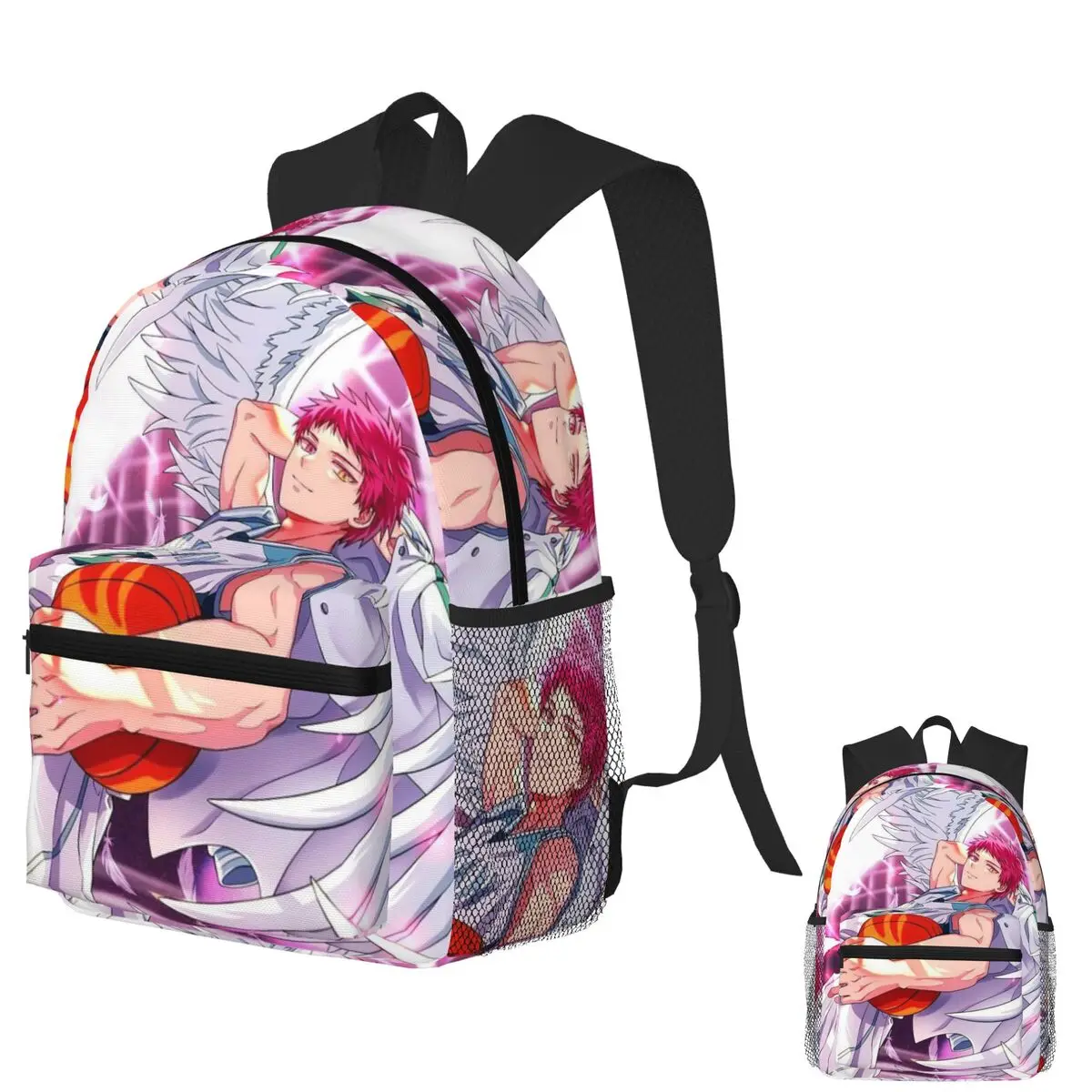 

Anime Basketball Kuroko No Basket Seijuro Akashi Student Backpack School Bag Hiking Daypack for Men Women Bookbag Shoulder Bags