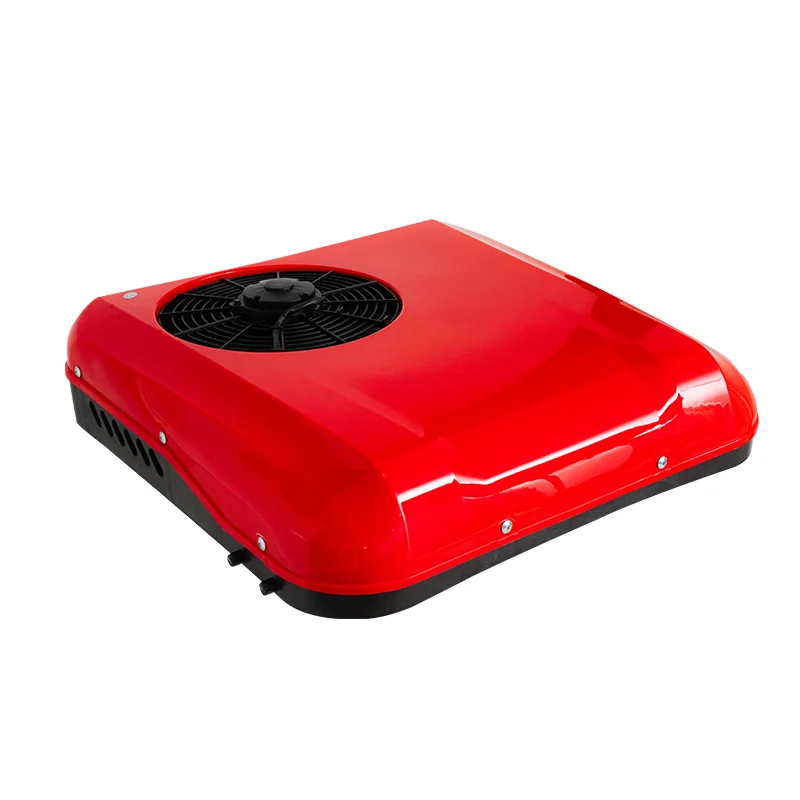 مكيف هواء على السطح مكيف هواء 12 فولت لشاحنة RV قافلة جرار كابينة تعمل بالبطارية تيار مستمر 12 فولت 24 فولت Aircon #6