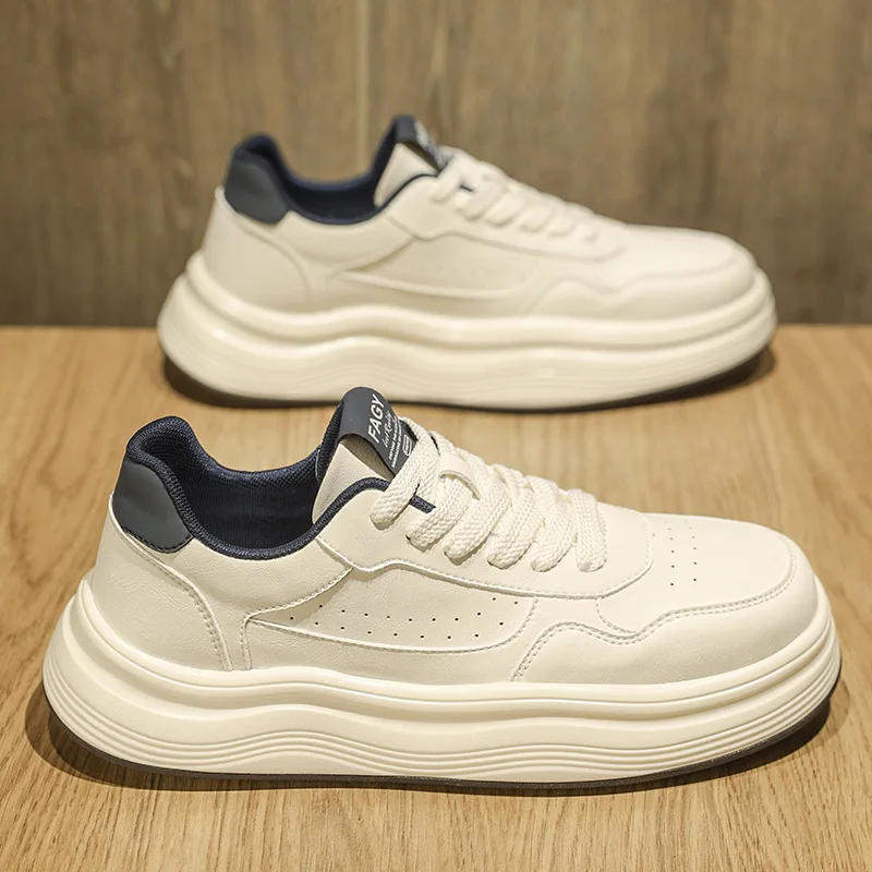 

Spring Men's Shoes Outdoor Men's Sports Casual Shoes Fashionable Thick Soled Board Shoes
