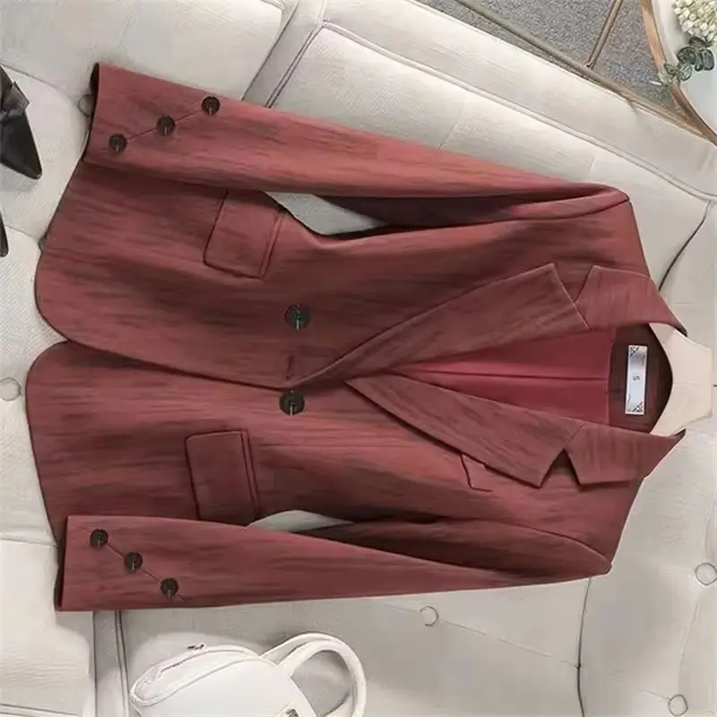 

Весенне-осенний новый женский полосатый пиджак, женский тонкий деловой пиджак с длинным рукавом, куртка, пальто, женский пиджак, верхняя одежда, женская