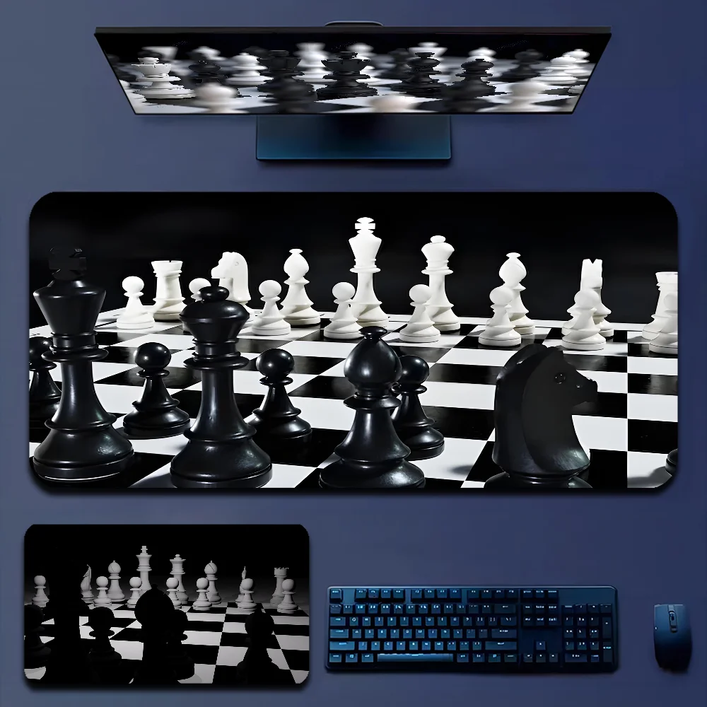 New Design Black And White Chess Fashion Gamer Speed Mice Retail Small Rubber Mousepad Size For Keyboards Mat Boyfriend Gift