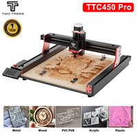 TWOTREES TTC450 Pro Wood Router 4-Axis Metal Cutting and Engraving CNC Router CNC Milling Machine DIY Laser Engraver cnc tools