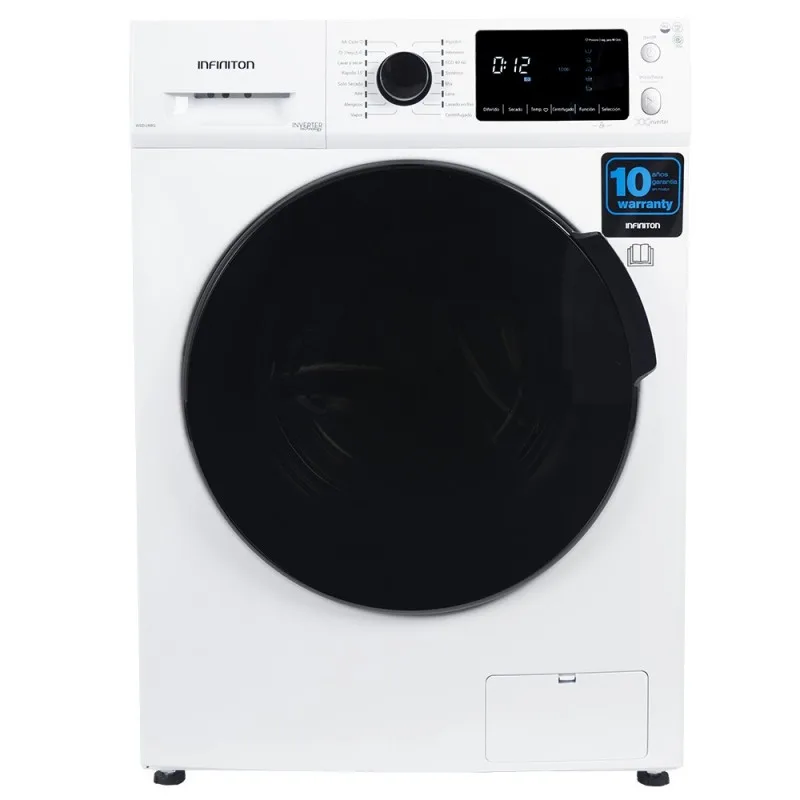 Washer Dryer-Infiniton WSD-U68G-White, 8kg/6kg,16 programs, Inverter, 1400rpm, B/E