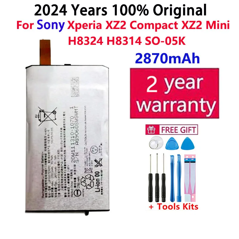 

2024 Years Original 2870mAh LIP1657ERPC Battery For Sony Xperia XZ2 Compact XZ2 Mini H8324 H8314 SO-05K Batteries Fast Shipping