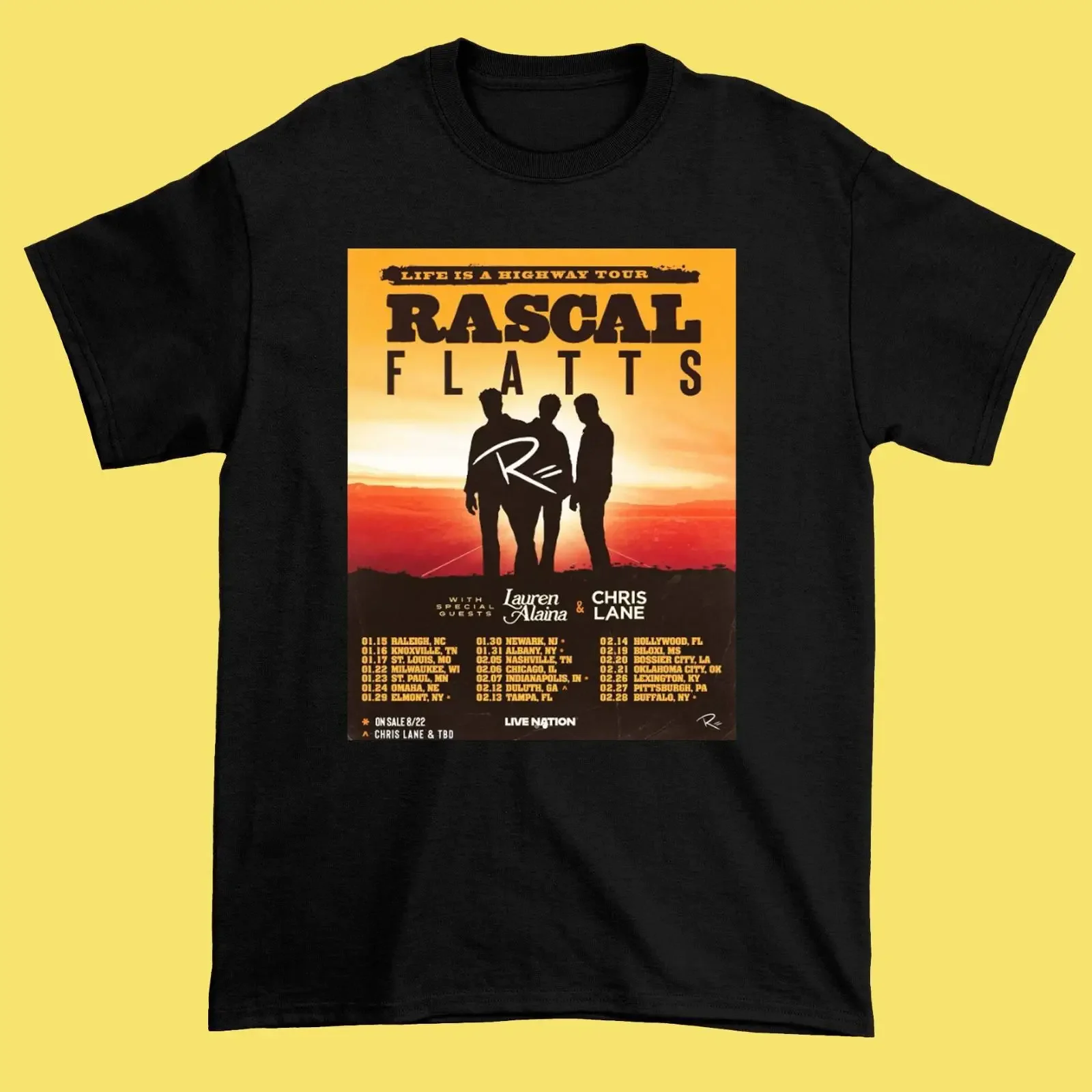 Rascal Flatts Comeback with 2026 LIFE IS A HIGHWAY TOUR T shirt size S 5XL CS488 vintage Washed graphic Soft designer clothes
