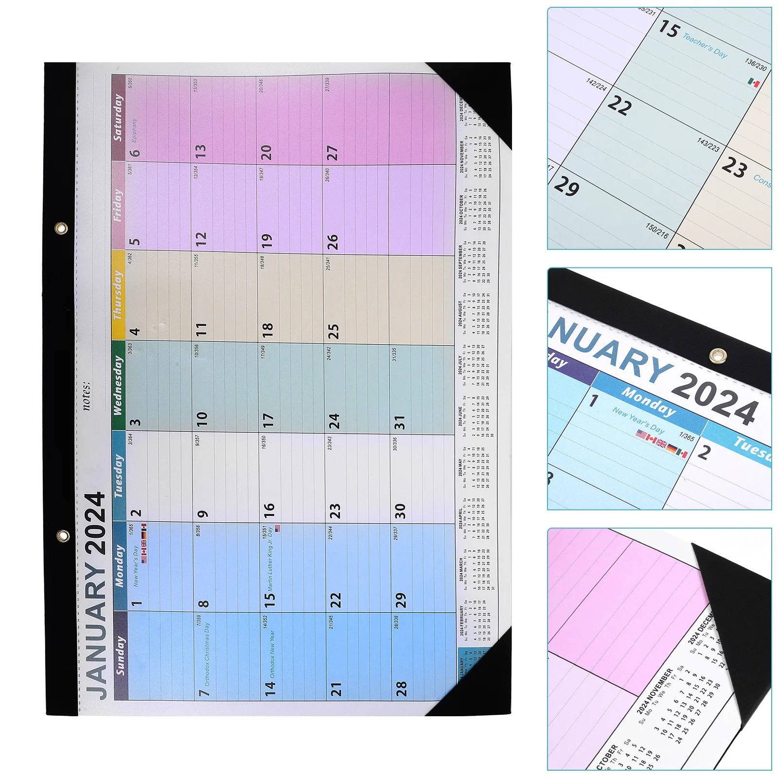 

Английский календарь, настольный настенный календарь из плотной бумаги, простой дневной планировщик обратного отсчета для гостиной, офиса, класса