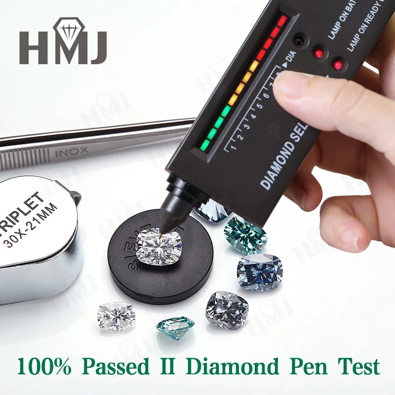 Moissanit Loser Stein, länglicher Kissen-Schliff, D-Farbe, VVS1, 3 Karat, im Labor gezüchteter Diamant, zertifiziert für Schmuckherstellung, Materialien im Großhandel – Detail 4