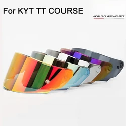 KYT TT COURSE-visera para Casco de motocicleta, lente de cara completa, accesorios para Moto, parabrisas Anti-UV KYT Capacete TTC VESC-8