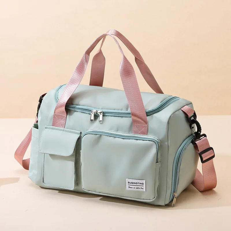 large-capacity-nylon-outdoor-sports-yoga-bag-men's-travel-bag-swimming-bag-fitness-bag-wet-and-dry-separation-dry-bag