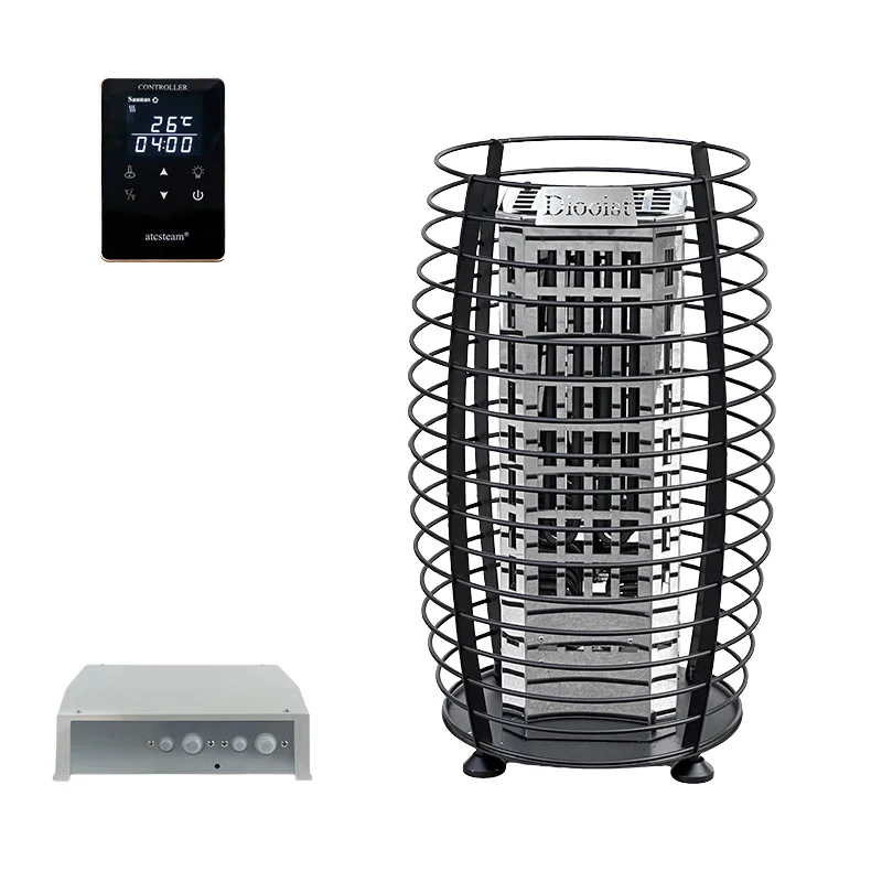 High End Residential and Commercial Use Nester Electric Sauna Heater in Black or Sliver Color From 9kw to 15kw Power