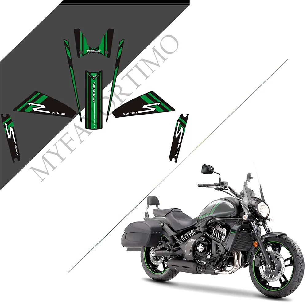 

For Kawasaki VULCAN S VULCANS 650 VN650 Tank Pad Stickers Decals Motorcycle Oil Gas Fuel Protector Fairing Fender Windshield