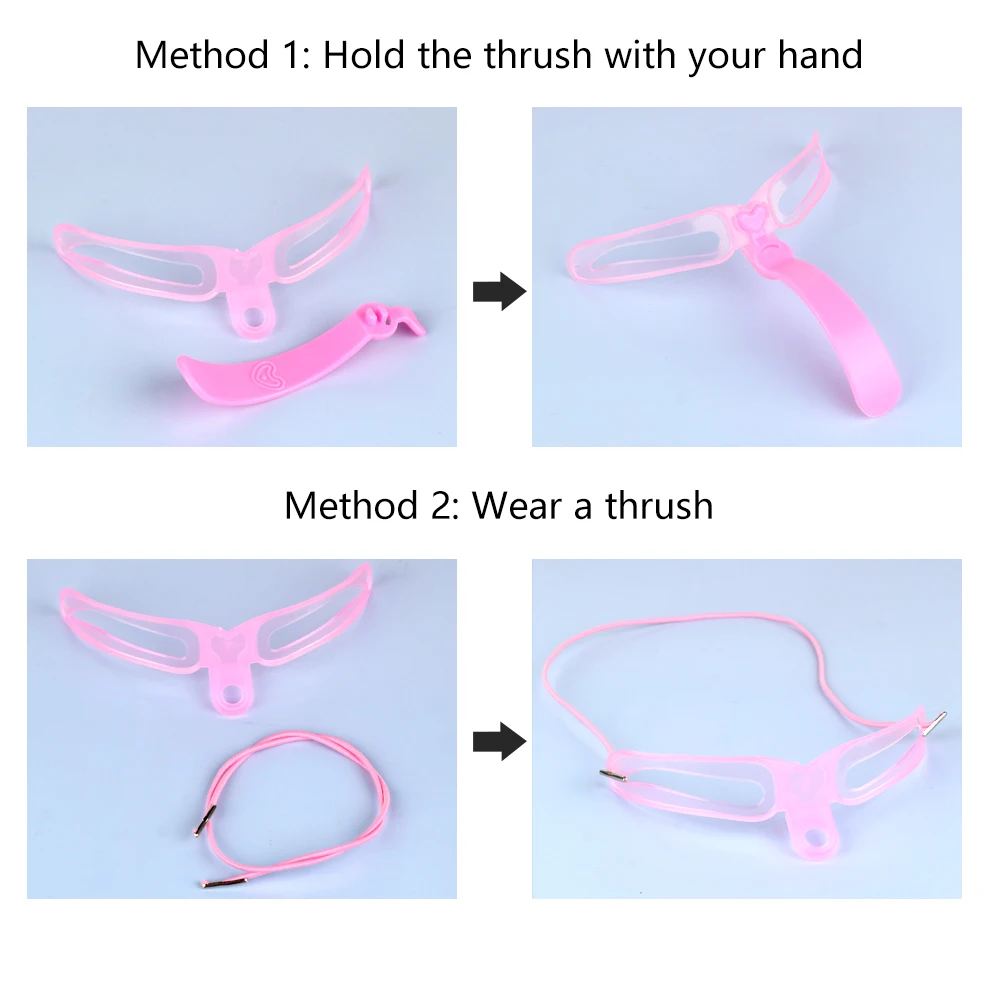 Rosa/lila Augenbrauenformungsvorlage, 4-in-1, wiederverwendbares Augenbrauenformer-Schablonen-Set für Frauen, Augenbrauen-Make-up-Zubehör, Beauty-Tool