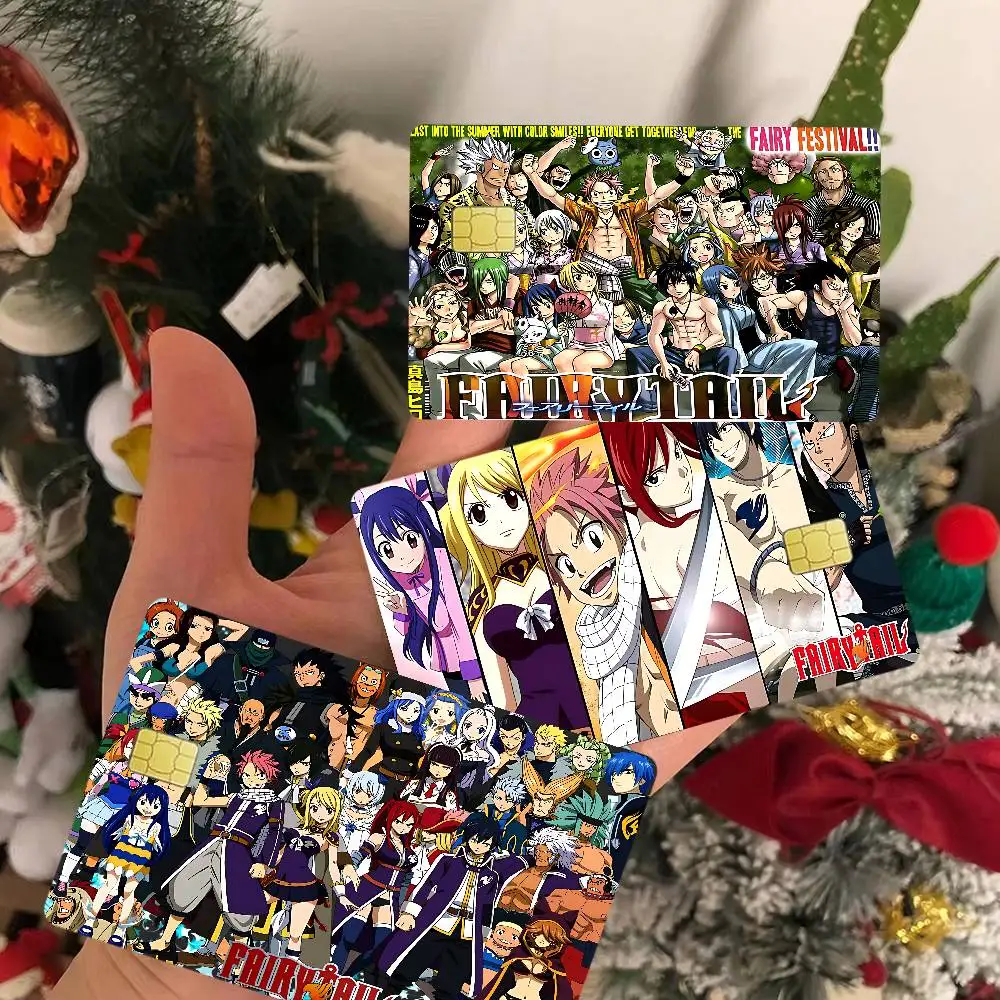 Fairy Tail Anime Anime Spend or Save Funny Shell On Off Ultra Thin No Fade Sticker Skin Cover Film for Debit Credit Card
