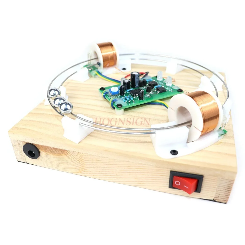 Electromagnetic Accelerator Electromagnetic Induction Experiment Ball Circular Motion Coil Magnetic Force