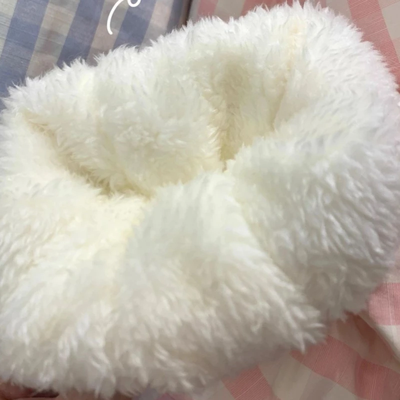 Japanese Kawaii Preppy Style Winter Embroidery Warm Women Parka Cute Embroidery Hooded Tops Plush Velvet Lined Down Padded Coat