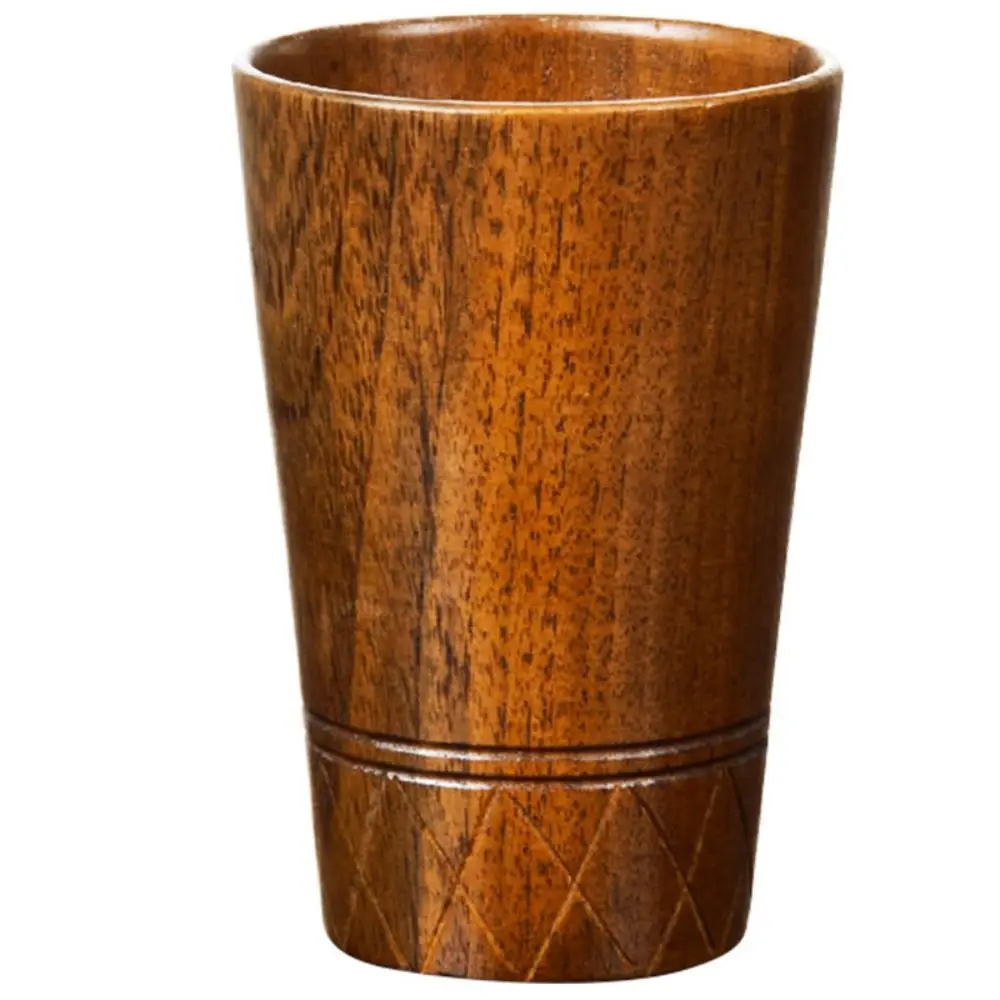 

Water Cup Anti-scalding Japanese Style Wooden Mugs Handmade Retro Tea Cups Anti Fall Coffee Cups Bar