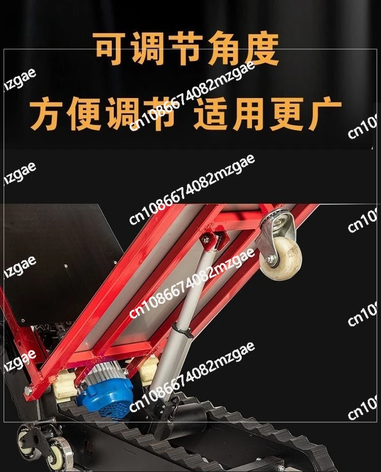 New Electric Tracked Stair Climbing Trolley 400KG Capacity, Cargo Handling Cart Stair Climber Hand Truck